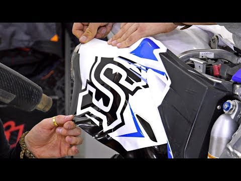 Видео: Наклейка Графики на Мотоцикл RMG Graphics