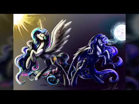 Видео: Hello! Песня папито про Луну и Селестию.