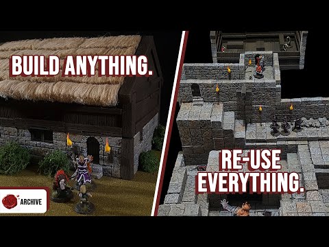 Видео: МАГНИТНЫЕ ПОСТРОЙКИ СДЕЛАЙ САМ: МОДУЛЬНЫЕ СТЕНЫ ПОДЗЕМЕЛЬЯ ДЛЯ D&D