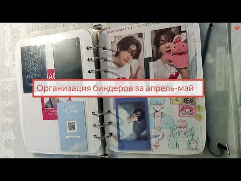 Видео: Организация биндеров за апрель-май 🐶 #kpop #organization