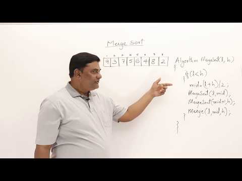 Видео: 2.7.2 Алгоритм сортировки слиянием