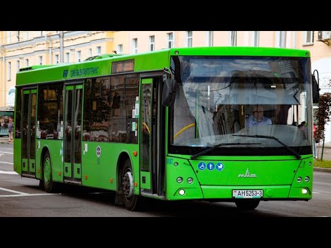 Видео: Поездка на автобусе МАЗ-203.045. Маршрут №23. Гомель