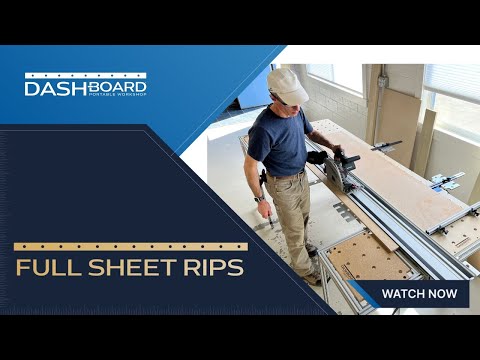 Видео: Полная резка листов с помощью портативной мастерской Dash-Board