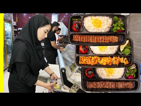 Видео: Удивительная уличная еда Ирана: кебаб Кообиде и Джудже кебаб!