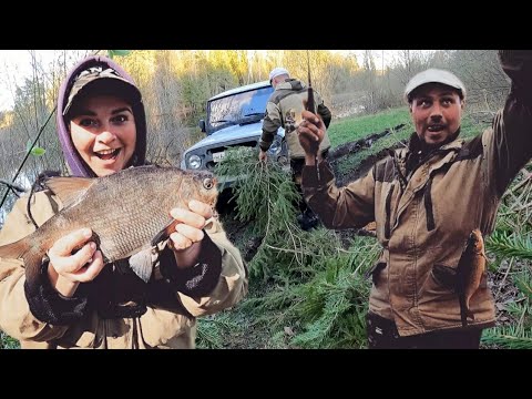 Видео: КЛЁВ КАК ИЗ ПУЛЕМЁТА. РЕСТОРАН НА РЫБАЛКЕ. УАЗ Хантер это тебе не танк| Рыбалка в апреле