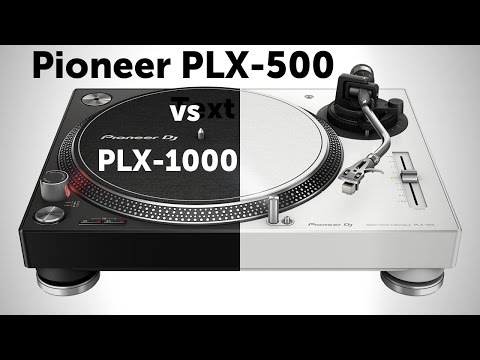 Видео: Сравнение проигрывателей винила Pioneer PLX-500 и PLX-1000