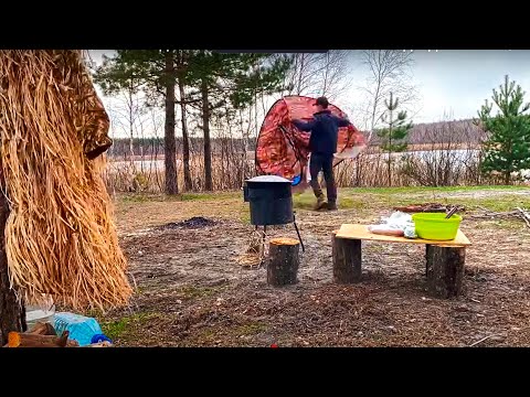 Видео: ОХОТА С НОЧЁВКОЙ / ГОТОВИМ ДОБЫТУЮ ДИЧЬ / ВЕСЕННЯЯ ОХОТА С ПОДСАДНОЙ УТКОЙ / встреча  диких собак