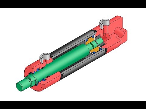 Видео: Гидроцилиндр - устройство и принцип работы