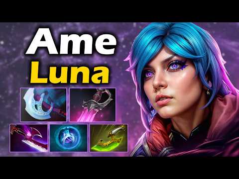 Видео: Аме на Луне, Перефармил Всех в Сложной Игре! - Ame Luna 7.37 ДОТА 2