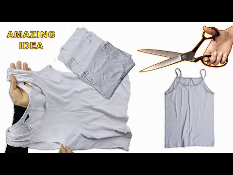 Видео: Удивительное преображение старых маек / Очень простая и замечательная идея!