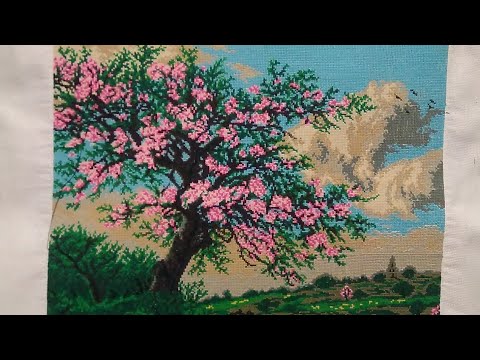 Видео: #773.Vlog Embroedery.Картина крестиком на Janome 500E;ч.2