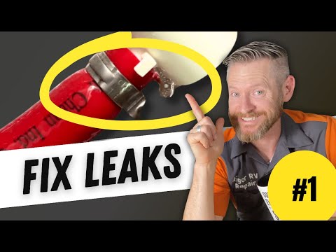 Видео: Как устранить утечки в сантехнике автодома — Учебное пособие по устранению гибких зажимов (часть 1)