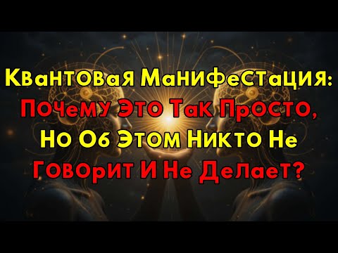 Видео: Квантовая Манифестация: Почему Ты Упускаешь Самый Простой Способ Изменить Жизнь?
