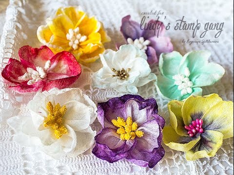 Видео: Handmade Flowers Tutorial// МК Цветы из влажных салфеток