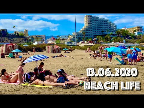 Видео: Гран-Канария 13.06.20 Плайя дель Инглес Бич Лайф Life