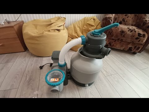 Видео: Песочный фильтр-насос Bestway 58499 для чистой воды в бассейне. Распаковка, сборка и полный обзор.
