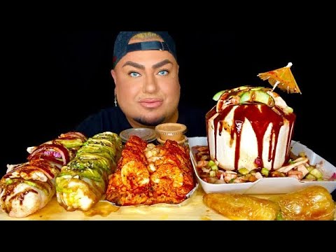Видео: МЕКСИКАНСКИЕ СУШИ + КОКО ЛОКО МУКБАНГ • Суши Мокорито