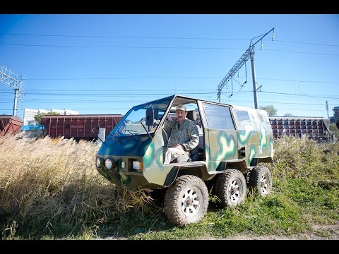 Видео: Шестиколесный вездеход создал конструктор из Владивостока