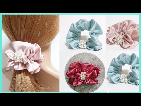 Видео: ⭐️Diy Scrunchies☑️Cómo hacer un Scrunchie de Satin con perlas /скрунчи ясарга