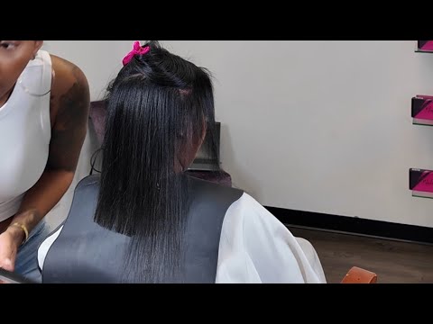 Видео: Только здоровые волосы! Шелкография, увлажняющий уход и стрижка, придающая блеск ✨