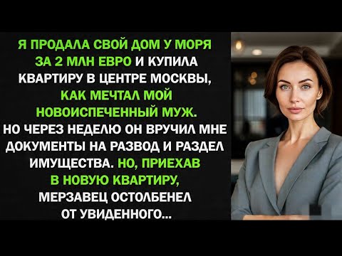 Видео: Купила квартиру - муж подал на развод. Не ожидал что его ждет!