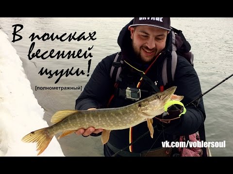 Видео: Ловля щуки весной. Джиг-спиннинг на реке. Видео отчет от 6 марта 2017 г.