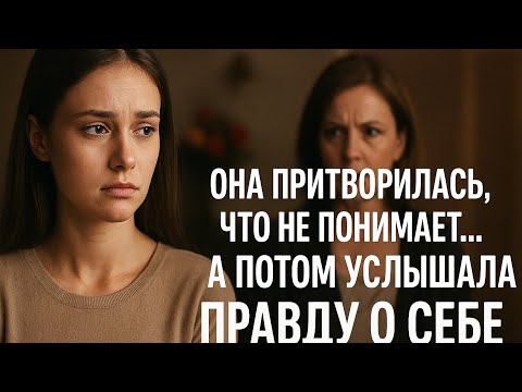 Видео: Она притворилась, что не понимает… А потом услышала правду о себе