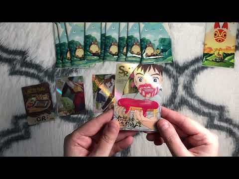 Видео: Распаковка карточек суприм Хаяо Миядзаки | Hayao Miyazaki Xing Qing Cultural 12