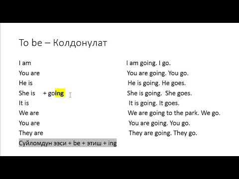 Видео: Англис Тил Эжеке 58 - Азыркы учурда болуп жаткан кыймыл аракет