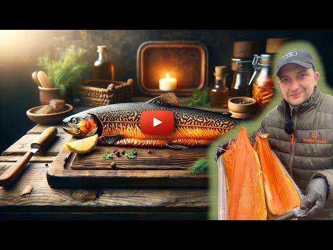 Видео: Форель холодного копчення в коптильні Drevos (Древос)