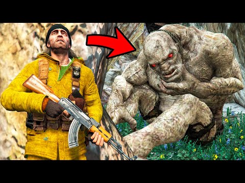 Видео: НАШЕЛ ОГРОМНОГО ЗОМБИ МОНСТРА В ПЕЩЕРЕ в ГТА 5 МОДЫ! ОБЗОР МОДА в GTA 5 ВИДЕО MODS