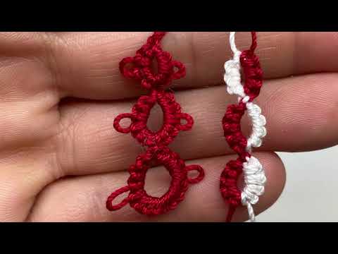Видео: Фриволите: узнайте, как плести разъемное кольцо