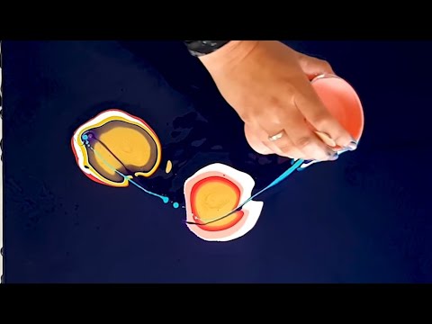 Видео: Молочный Путь ГАЛАКТИКА - Акрил Налить Картина (Оглушающий!!)