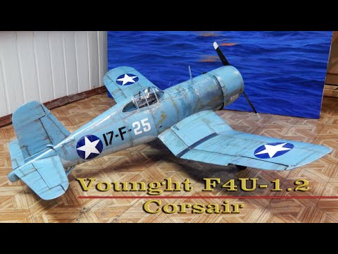 Видео: Vounght F4U 1 2 Corsair /RC / Размах-1200 / Flycat 5010 360 kv