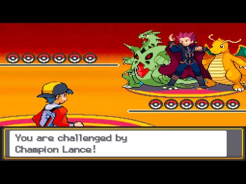 Видео: Pokemon HeartGold Generations — против Чемпиона Лэнса