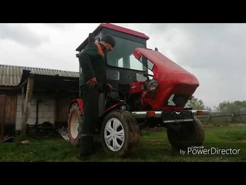 Видео: Самодельный трактор "Дерзик" на Вспашке огорода!