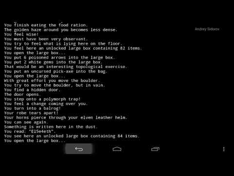 Видео: Nethack, полиморф и потеря доспеха