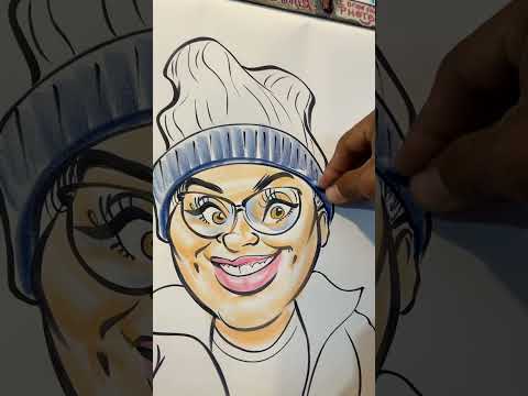 Видео: Быстрый процесс рисования и раскрашивания карикатуры