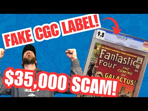 Видео: Поддельная этикетка CGC?!? Мошенничество на 35 000 долларов!