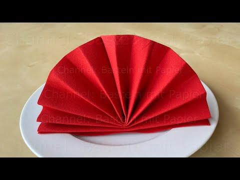 Видео: Как сложить салфетки