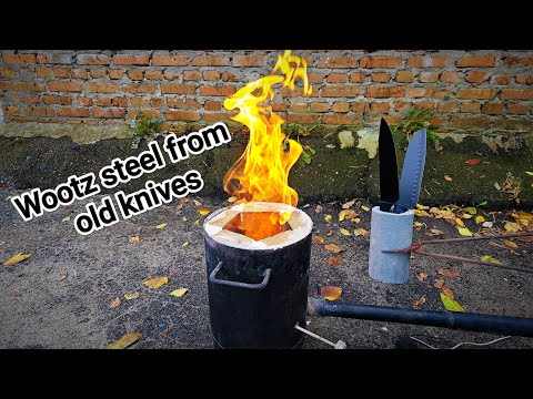 Видео: Вутц из старых ножей – ковка японского ножа сантоку