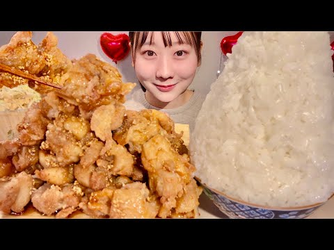 Видео: ASMR Сладкая и острая жареная курица【русские субтитры】【Mukbang/ Eating Sounds】