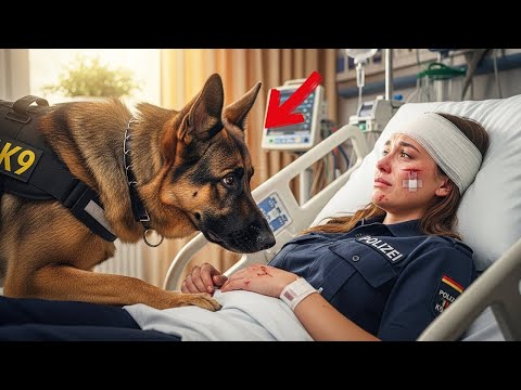 Видео: Умирающая полицейская умоляла увидеть K9 — и поступок овчарки довёл всех до слёз!