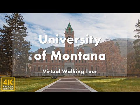 Видео: Университет Монтаны (University of Montana) - Виртуальная пешеходная экскурсия [4k 60fps]