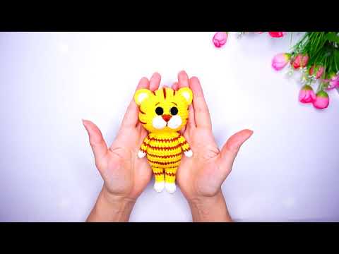 Видео: Тигренок амигуруми .Игрушки крючком . Crochet tiger / amigurumi . Часть 1
