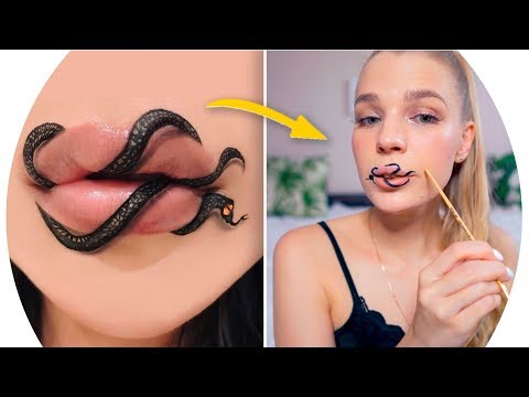 Видео: НЕВЕРОЯТНЫЙ МАКИЯЖ ГУБ из INSTAGRAM 💄 Rina