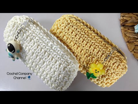 Видео: Школьный пенал крючком