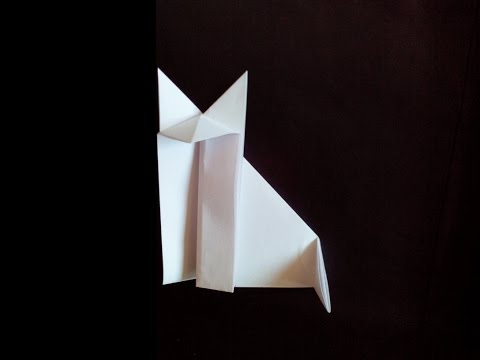 Видео: Простая лиса 🦊 оригами (Mitsuo Okuda), Simple origami fox