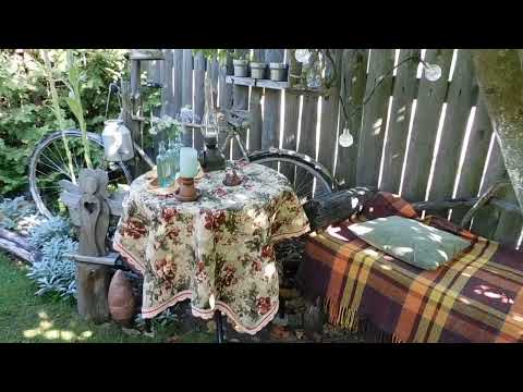 Видео: Не только красиво но и уютно. Гуляем по саду . Отдыхаем. Пьем кофе.