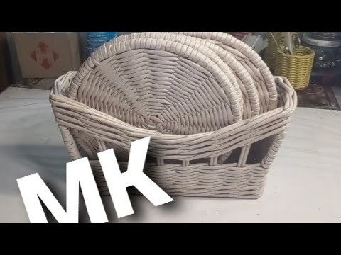 Видео: МК😊 Сервировочные плетёные  салфетки с подставкой.